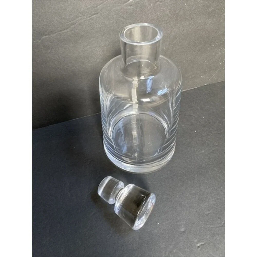 Glass Wine Decanter w/Stopper Lid Crystal Whisky Alcohol Decanter Barware 30.Oz